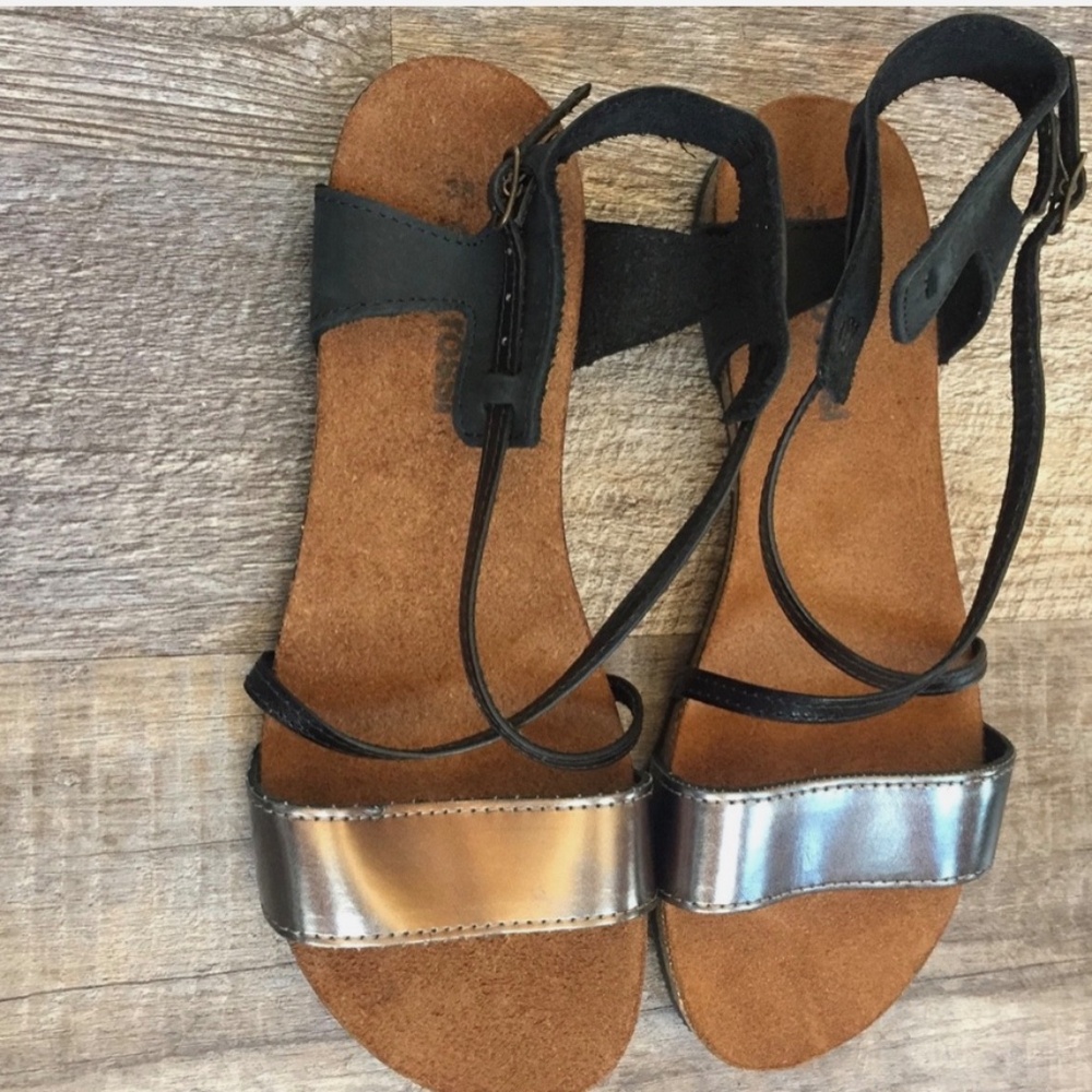 gino rossi leather sandals, size 38, Made in Italy